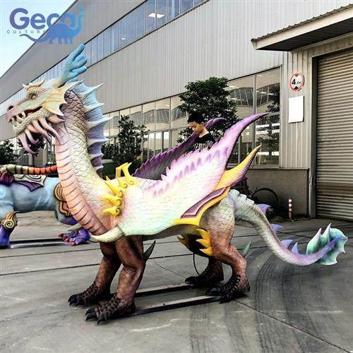 仿真西方龙模型坐骑景区主题公园室内乐园儿童游乐设备制作工厂