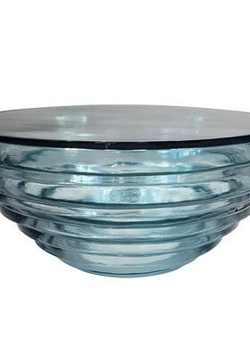 酒店商场大型透明树脂水晶雕塑定制创意抽象落地浪花艺术摆件制做