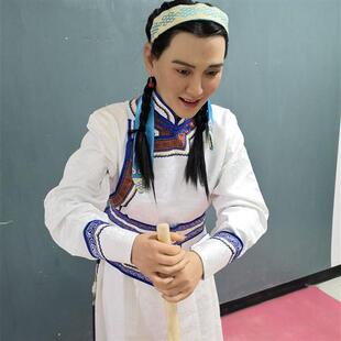 少数民族美女蜡像