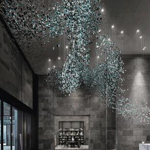 非标定制酒店大堂吊灯工程大型造型灯具个性 创意售楼部沙盘客厅灯