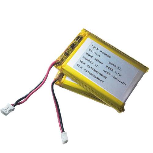 CB认证974058聚合物锂电池3.7V3000mah锂离子电池定位器锂电池