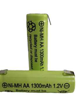 1.2V镍氢电池5号AA1300mAh充电电池上下焊片灯具电动工具