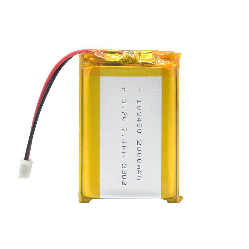 103450聚合物锂电池3.7V美容按摩仪露营led头灯可充电三