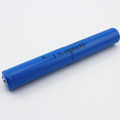 18650两节并联加长连体3.7V电池组容量可充电强光手电铜电池