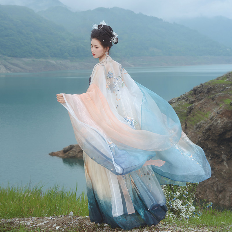 夏季汉元素汉服异志阁原创改良