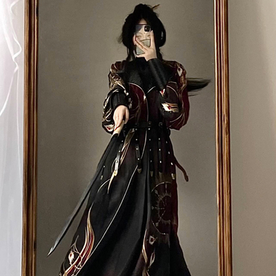 异志阁原创汉服【帝俊】改良唐制圆领袍男女刺绣2023新款高级感