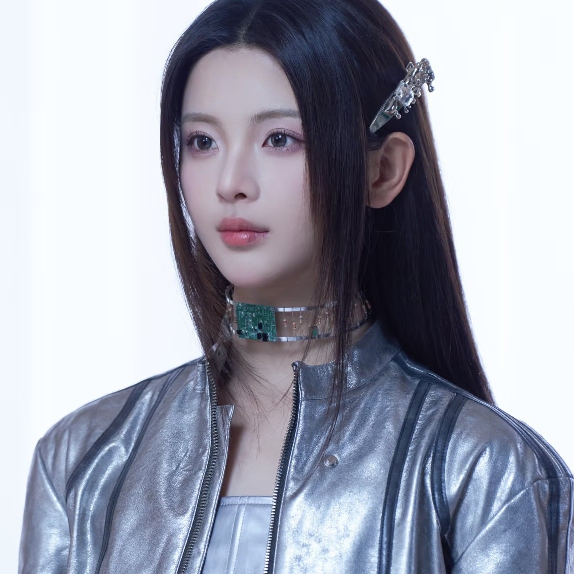 新款杨超越未来感AI线路板设计感项链y2k项圈辣妹夸张电路板耳环