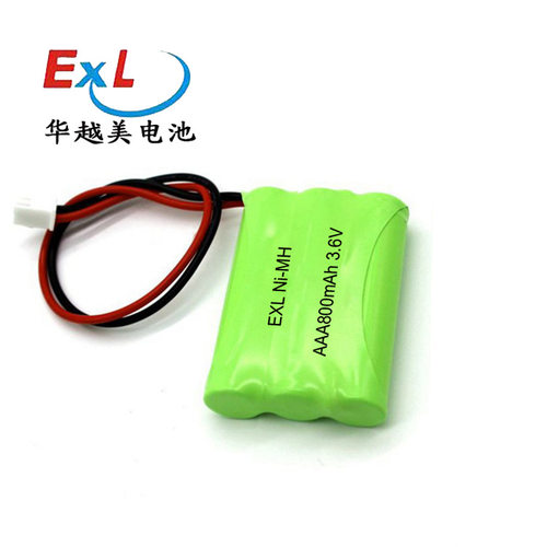 7号镍氢充电池3.6V镍氢电池组AAA800mah3节串联电池可加工