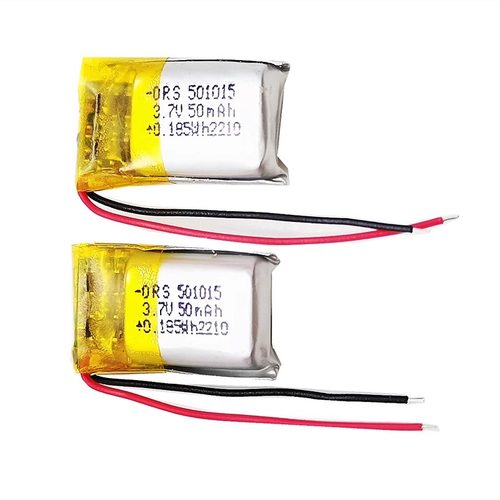 501015聚合物锂电池50mAh 3.7V蓝牙耳机追踪器自拍杆节能灯锂电池