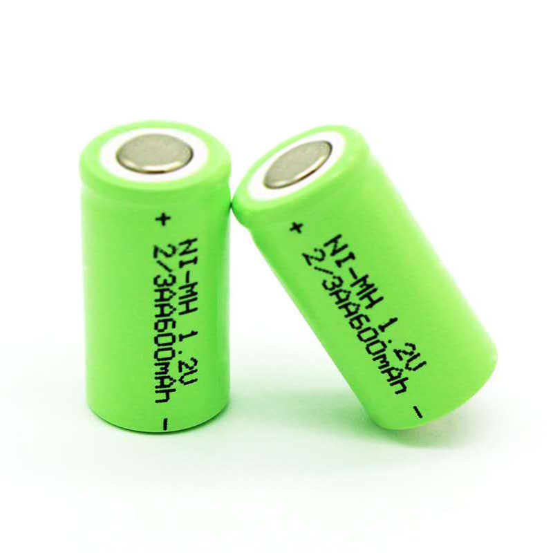 供应镍氢电池2/3AA600mAh1.2