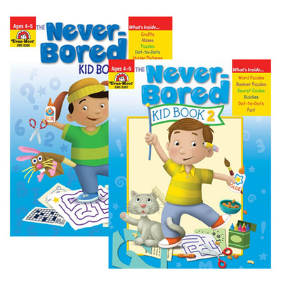 Evan-Moor The Never Bored Kids Age 4-5 智趣满分 国内推荐年龄3-4岁 上下册套装