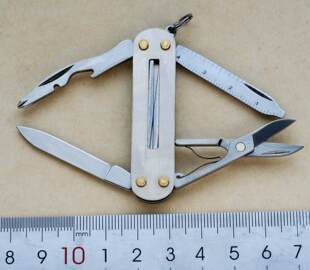 (定制款)带尺子功能58mm瑞士军刀0.6363逍遥派无牙签镊子贴片