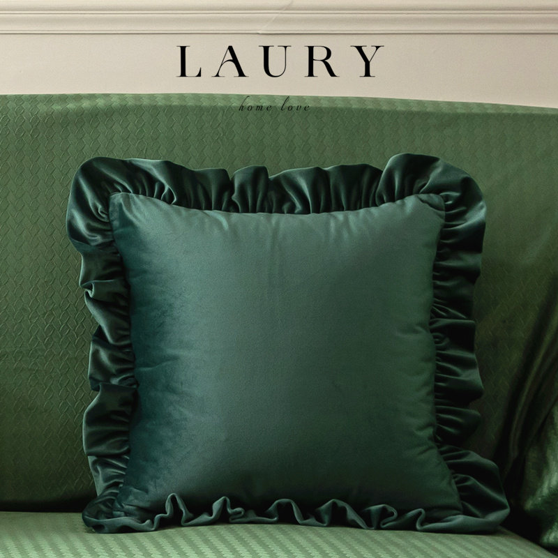 『欧式』沙发靠垫客厅高档奢华靠枕套荷叶边美式复古沙发靠背抱枕