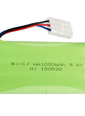 厂销9.6V 1000mAh AA5号电池 镍镉充电电池组美致2050 2054遥控车