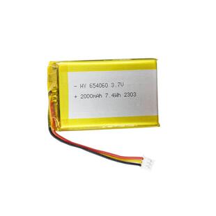 供应654060聚合物锂电池 3.7V2000mah音响照明灯饰电动玩具锂电池