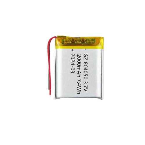 厂家现货804050聚合物锂电池2000毫安 LED灯按摩器 医疗器械电池