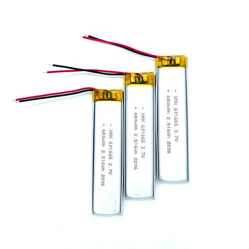 601665聚合物锂电池 680mah3.7V 点读笔录音笔按摩椅充电电池