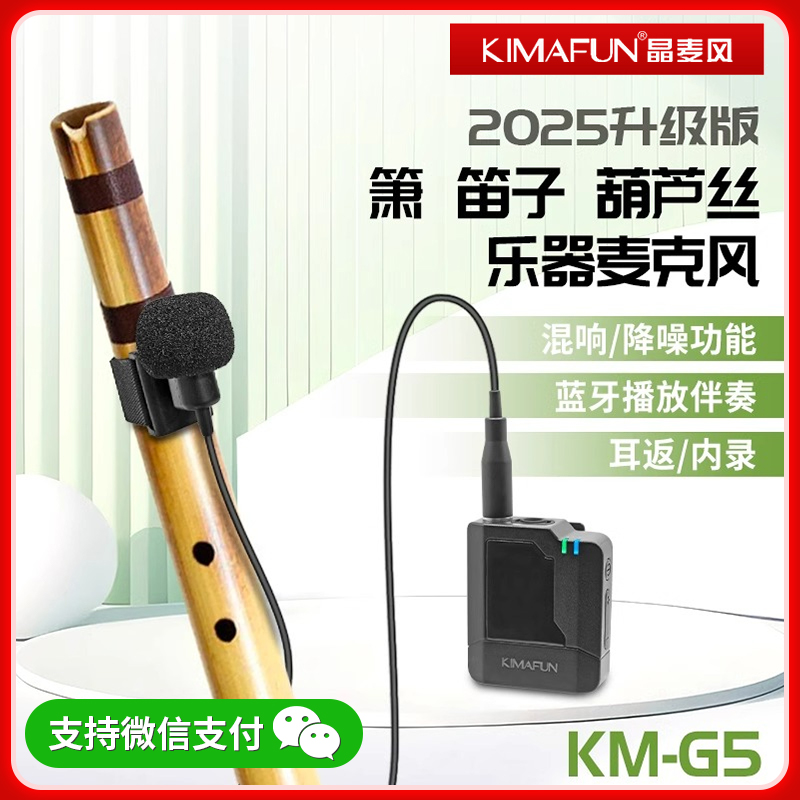 晶麦风笛子葫芦丝箫专用麦克风