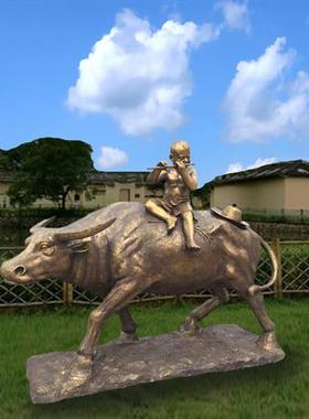 玻璃钢雕塑定制铸铜仿铜人物雕像农耕摆件户外广场大型景观装饰