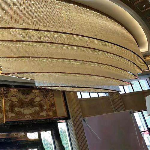 酒店大堂简约亚克力吊灯售楼部沙盘别墅定制个性创意工程装饰灯具