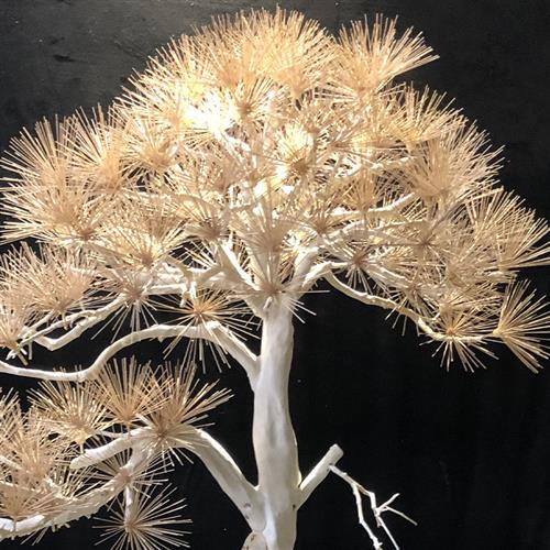 枯木实木造景装饰仿真迎客松松树摆件酒店玄关景观新中式假树