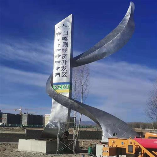 金属不锈钢廊架长廊室内外廊架广场景观异形不锈钢标志物雕塑