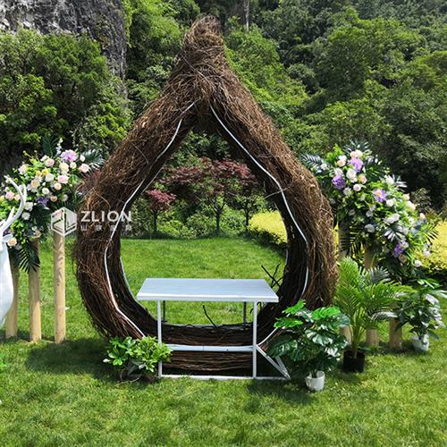 庭院网红鸟巢东南亚景区拍摄道具户外创意秋千藤编吊篮落地款吊椅