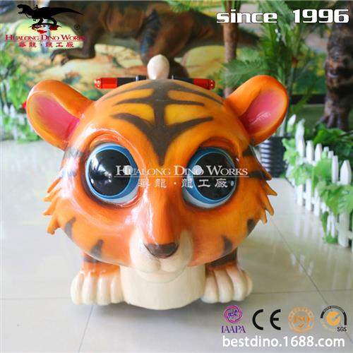 仿真动物公园游乐场广场坐骑机械电动小车亲子乘骑仿真老虎小车