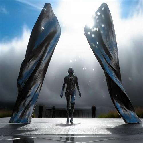 不锈钢雕塑卡通人物动物摆件户外园林大型玻璃钢鹿熊公园广场美陈