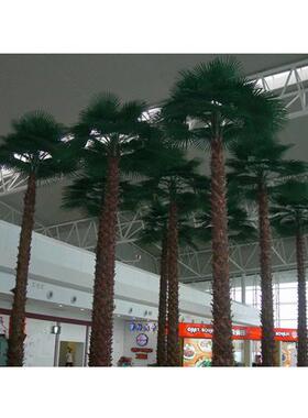 仿真老人葵假蒲葵仿真棕榈树酒店机场造景装饰仿真树防火植物可来