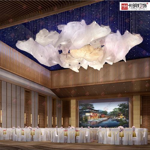 酒店大堂灯会所宴会厅水晶吊灯会议厅影视大厅博物管商场中庭吊灯