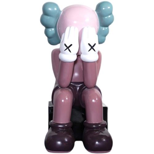 网红kaws芝麻街大摆件潮牌卡瓦斯公仔玻璃钢雕塑客厅门店大型装饰