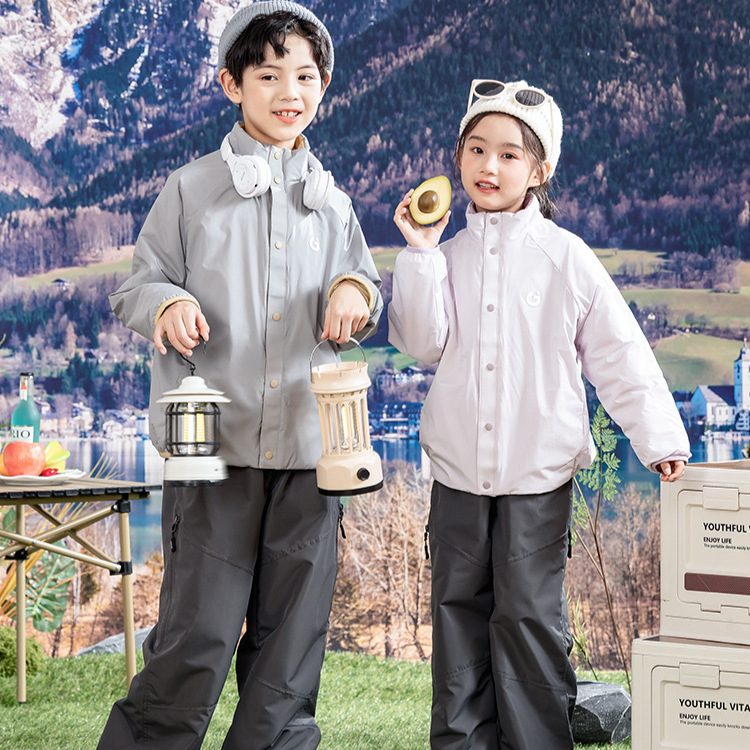 儿童气绒服外套女童棉服内胆冬季轻薄男童棉衣防风保暖中大童棉袄