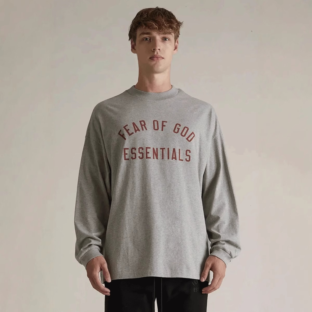 长袖t恤重磅新款美式潮牌休闲字母印花-男女情侣百搭纯棉打底上衣