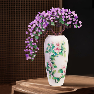 天然紫水晶新中式客厅家居玄关电视柜酒柜装饰品茶几别墅玉器摆件