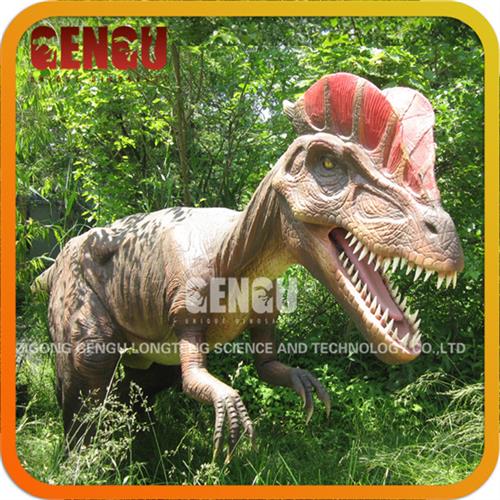 双冠龙仿真恐龙恐龙化石恐龙模型恐龙骨架大型仿真产品