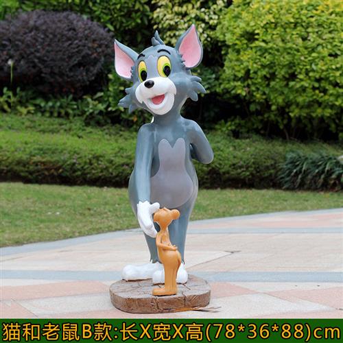 户外玻璃钢雕塑卡通动漫美陈米奇米妮园林景观小品树脂工艺品摆件