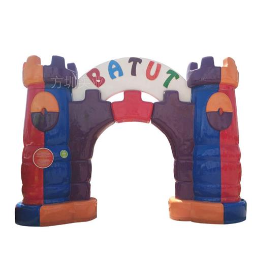 户外卡通玻璃钢门头儿童乐园幼儿园城堡造型雕塑大型玻璃钢摆件