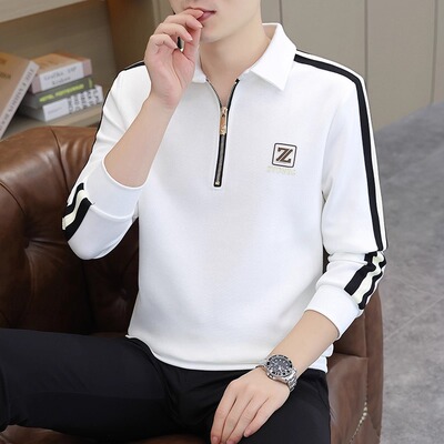 纯棉品牌半拉链卫衣男春秋冬新款