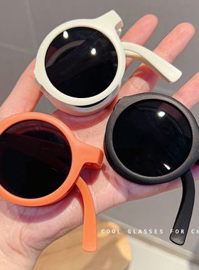 儿童太阳镜硅胶偏光墨镜