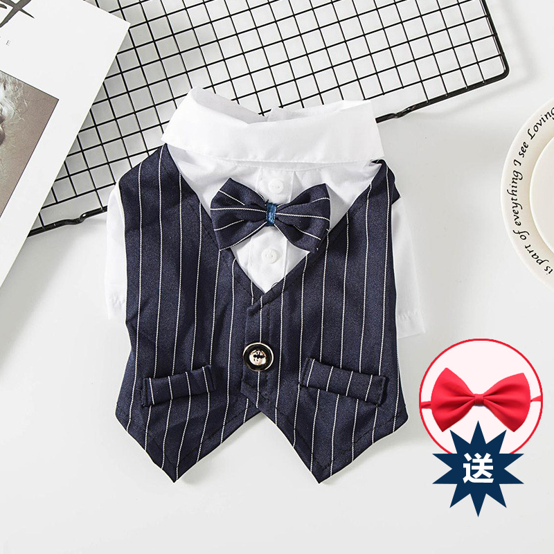 Pet dog Kitty summer Thin section man 's suit shirt Wedding dress Teddy Bichon France bucket Corgi Bowtie suitin the Pet/Pet food and supplies , Pet apparel and accessories , Pet clothing/Raincoat  category - from Buy2taobao.com to provide professional Taobao agent buy service