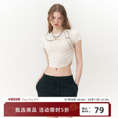 百搭打底夏季 RedBling 原创设计多色基础短袖 高腰辣妹风显瘦内搭