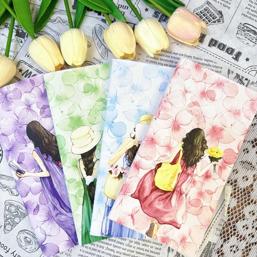 繁花原创人物与花花封面手帐本