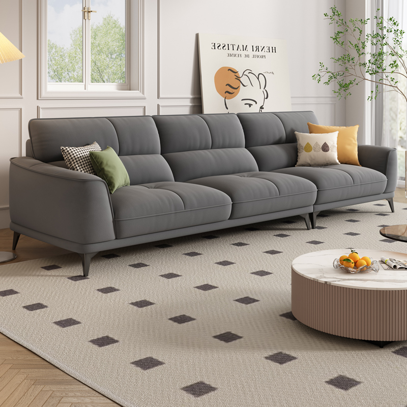 岚瑟琳奶油风防水猫抓布艺沙发