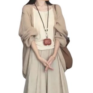 級(jí)感小個(gè)子連衣裙女2025新款 長(zhǎng)裙 早春季 開春絕美穿搭配一整套裝