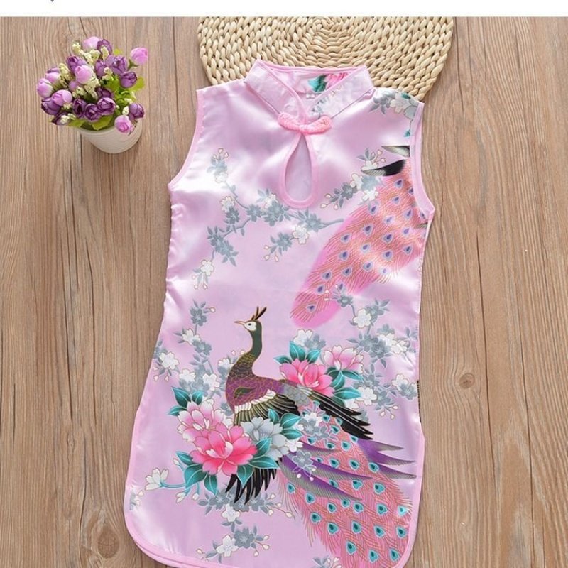 儿童旗袍夏女童旗袍连衣裙女孩民族唐装中小童舞蹈宝宝裙表演服装|ruв категории Женская одежда, платье - от Buy2taobao.com для оказания профессиональной услуги покупки агента Taobao