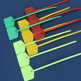 包邮电源线整理捆绑扎标牌退换带塑料防调包扣一次性铅封凭证封条