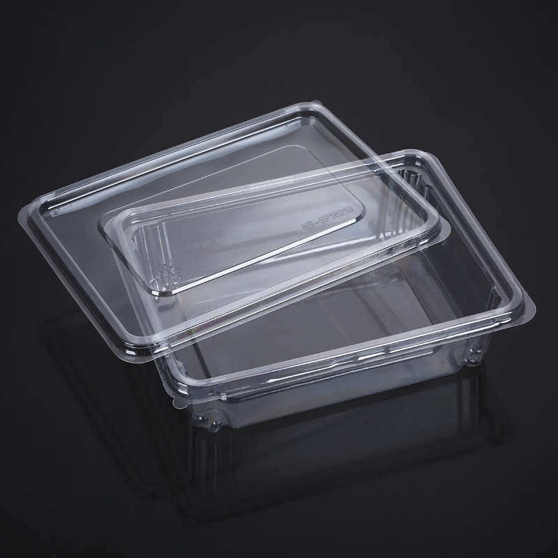 一次性透明塑料底盖分离设计中式糕点打包曲奇糕点包装盒饼干散装