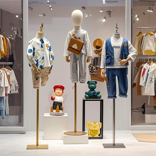 儿童模特道具半身服装店男女小孩