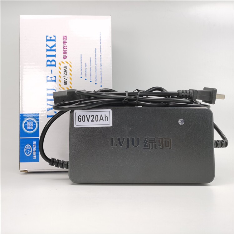 原装正品绿驹电动车充电器48v12ah60v20ah72v智能专用脉冲防水dzm